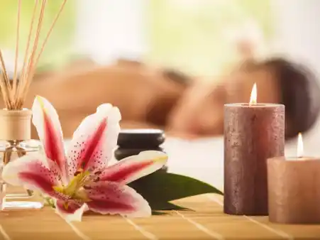 massage hot stones and candles at esthiva full body massage center DHA Lahore